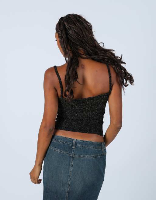Vintage Unbranded XS cami in black, 4 of 4