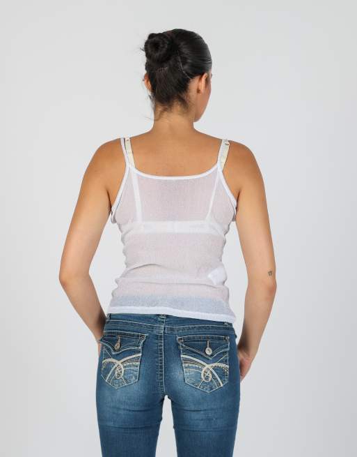 Vintage Unbranded XS cami in white, 2 of 4