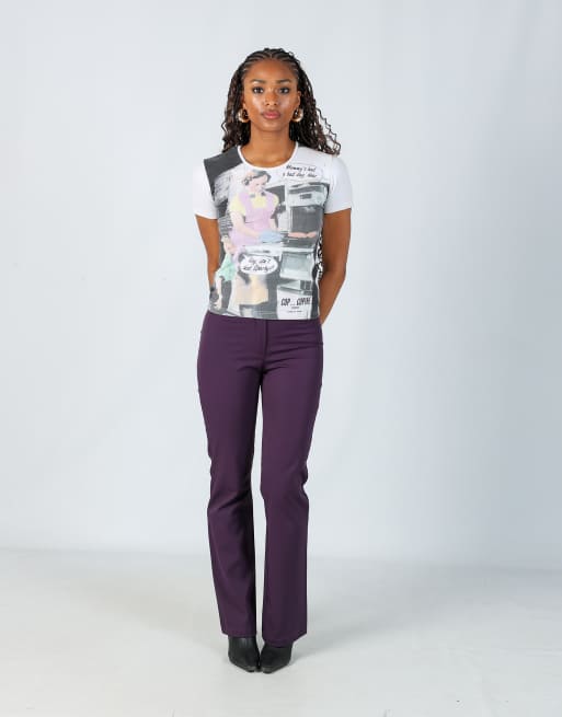 Vintage Unbranded XS casual trousers in purple