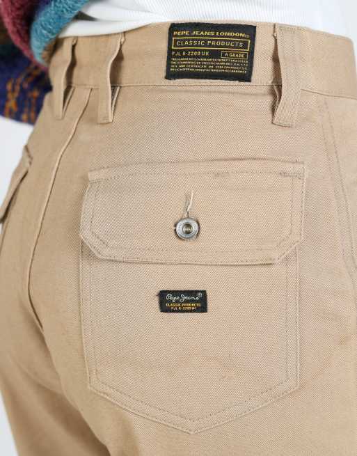 Vintage Unbranded XS casual trousers in tan, 4 of 4