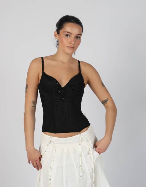 Vintage Unbranded XS corset in black - view 1