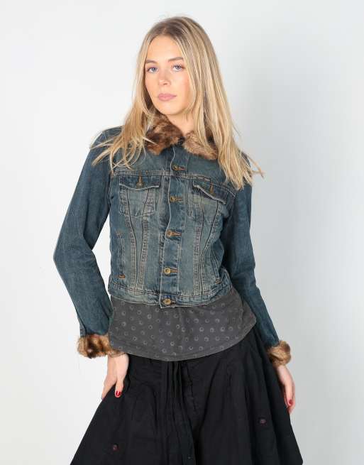 Vintage Unbranded XS denim jacket in blue