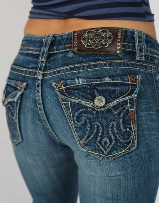 Vintage Unbranded XS flare jeans in blue, 4 of 4