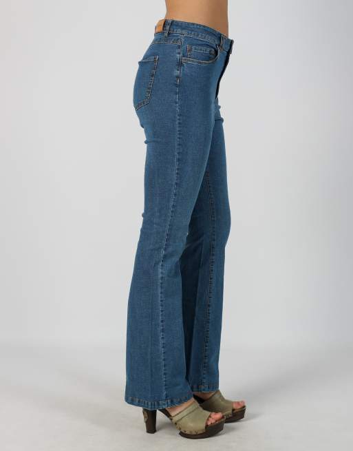 Vintage Unbranded XS flare jeans in blue, 2 of 4
