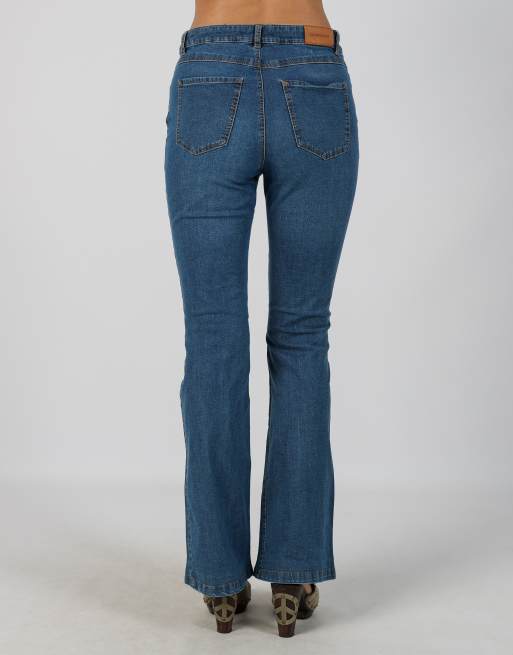 Vintage Unbranded XS flare jeans in blue, 4 of 4