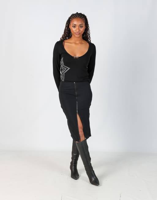 Vintage Unbranded XS formal skirt in black