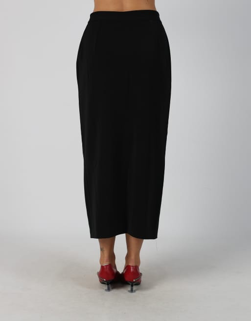Vintage Unbranded XS formal skirt in black, 4 of 4