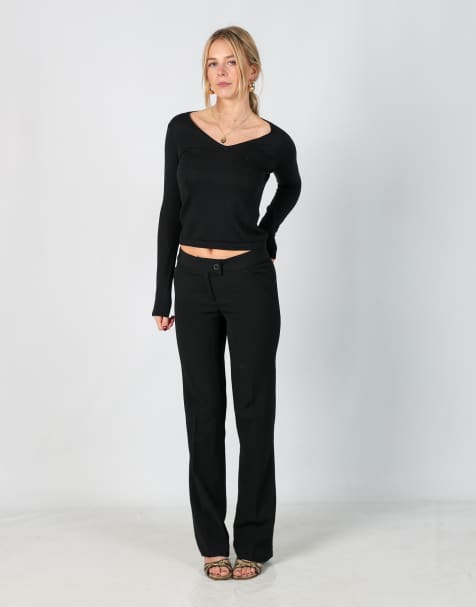 Vintage Unbranded XS formal trousers in black - view 1