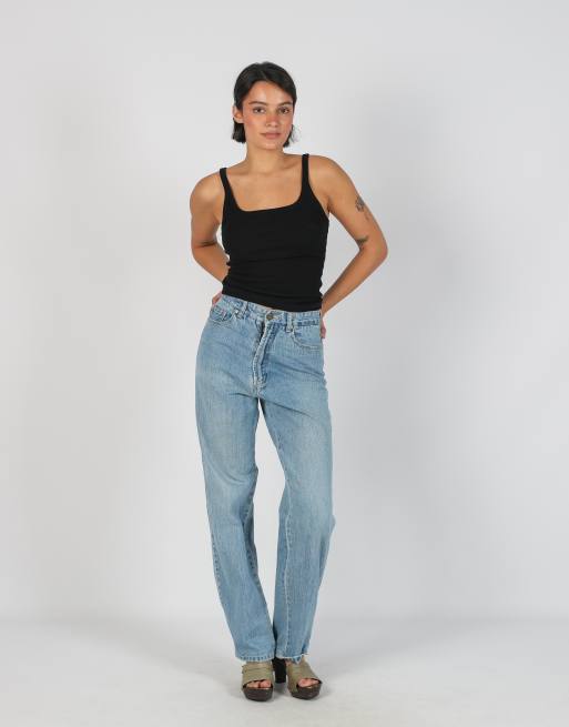Vintage Unbranded XS mom jeans in light blue, 1 of 4
