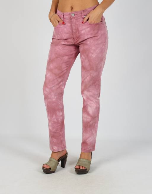 Vintage Unbranded XS mom jeans in pink, 2 of 4