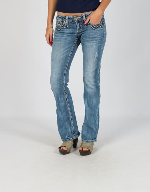 Vintage Unbranded XS straight jeans in blue, 2 of 4