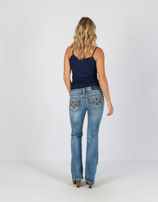 Vintage Unbranded XS straight jeans in blue, 3 of 4