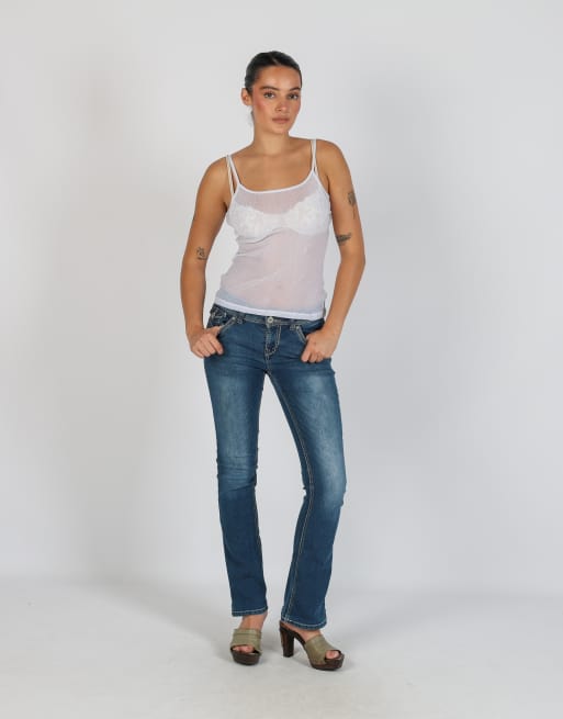 Vintage Unbranded XS straight jeans in blue, 1 of 4