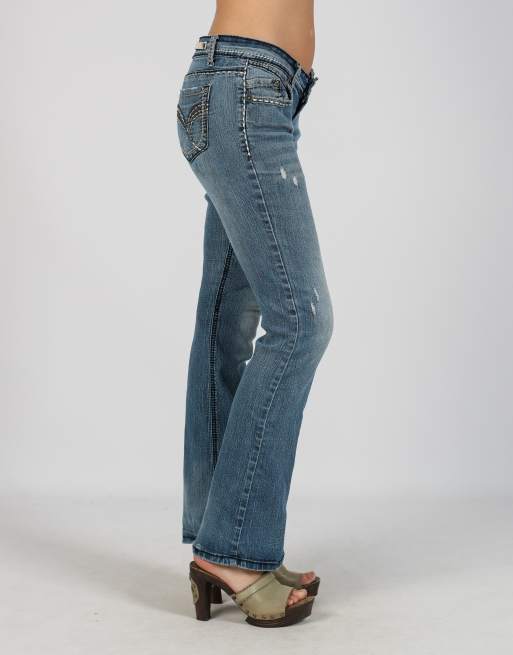 Vintage Unbranded XS straight jeans in blue, 2 of 4