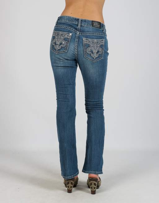 Vintage Unbranded XS straight jeans in blue, 4 of 4