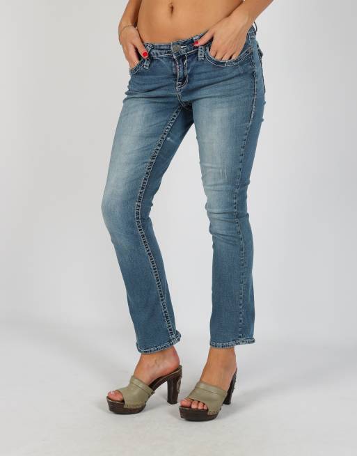 Vintage Unbranded XS straight jeans in blue, 2 of 4