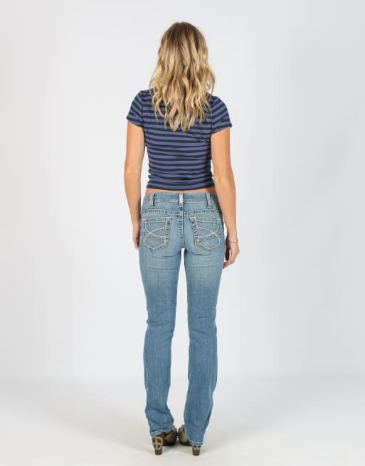 Vintage Unbranded XS straight jeans in blue, 3 of 4