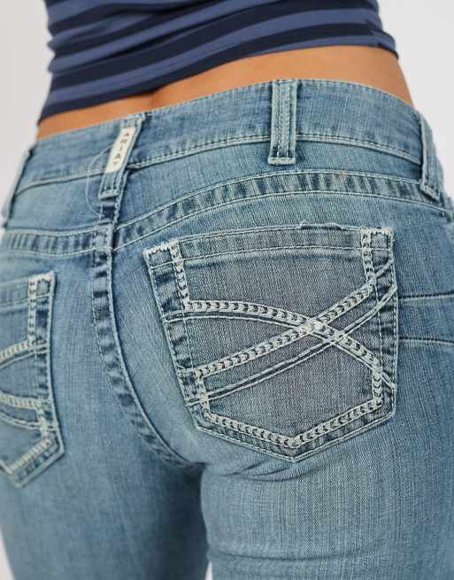 Vintage Unbranded XS straight jeans in blue, 4 of 4