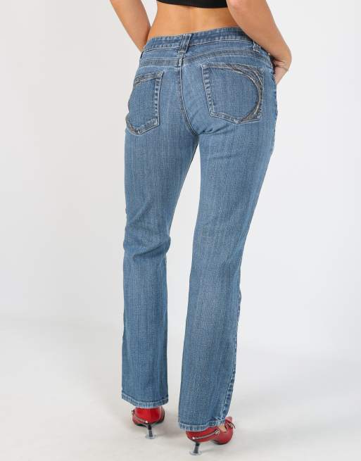 Vintage Unbranded XS straight jeans in blue, 4 of 4