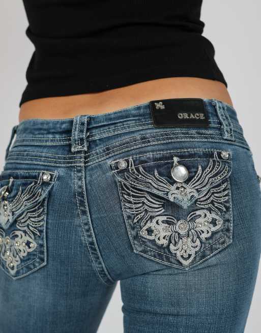 Vintage Unbranded XS straight jeans in blue, 4 of 4