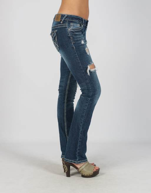 Vintage Unbranded XS straight jeans in blue, 2 of 4