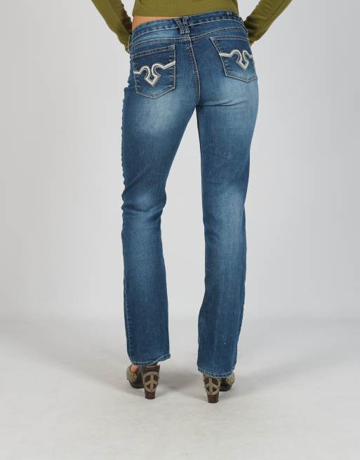 Vintage Unbranded XS straight jeans in blue, 2 of 4