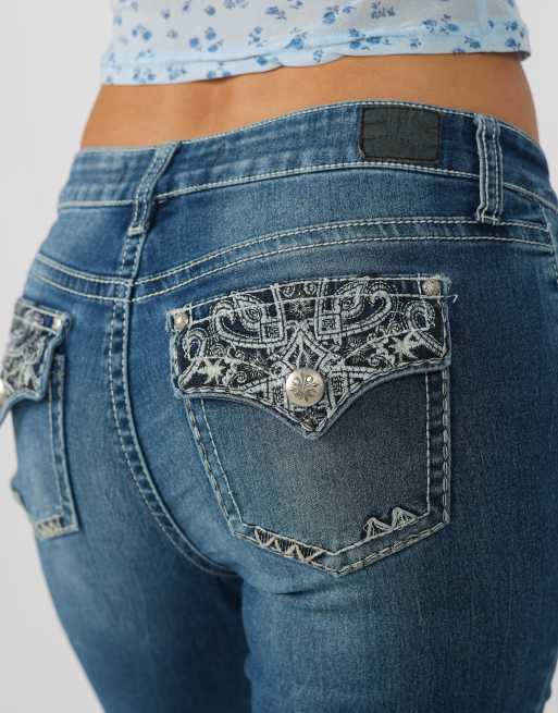Vintage Unbranded XS straight jeans in blue, 4 of 4