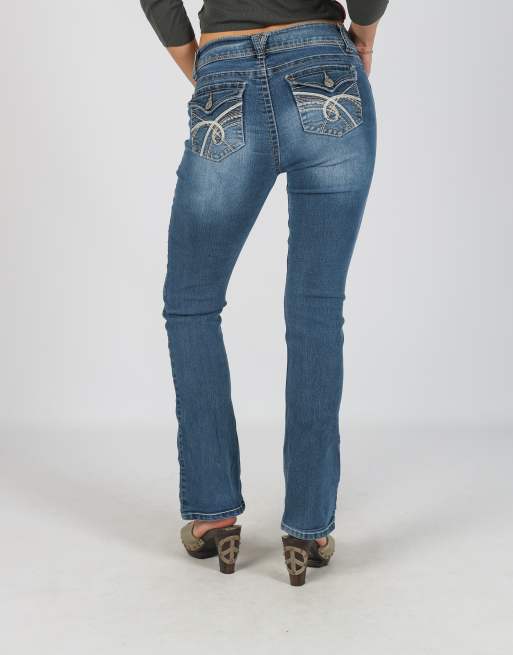 Vintage Unbranded XS straight jeans in blue, 4 of 4