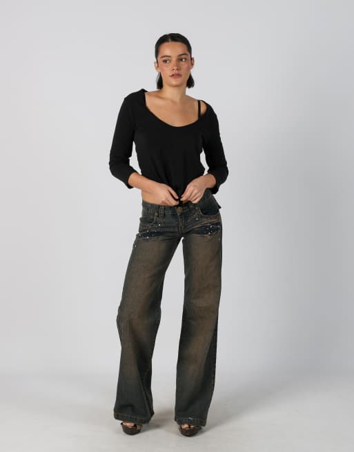 Vintage Unbranded XS straight jeans in blue, 1 of 4