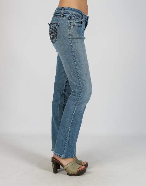 Vintage Unbranded XS straight jeans in light blue, 2 of 4
