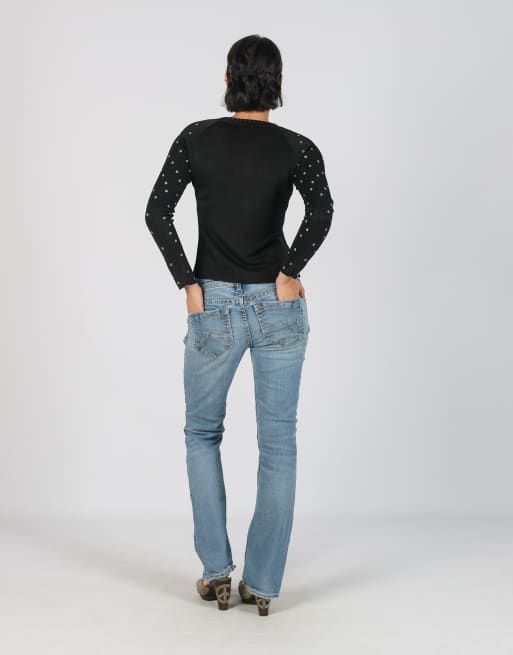 Vintage Unbranded XS straight jeans in light blue, 3 of 4