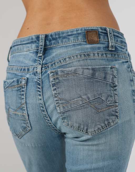 Vintage Unbranded XS straight jeans in light blue, 4 of 4