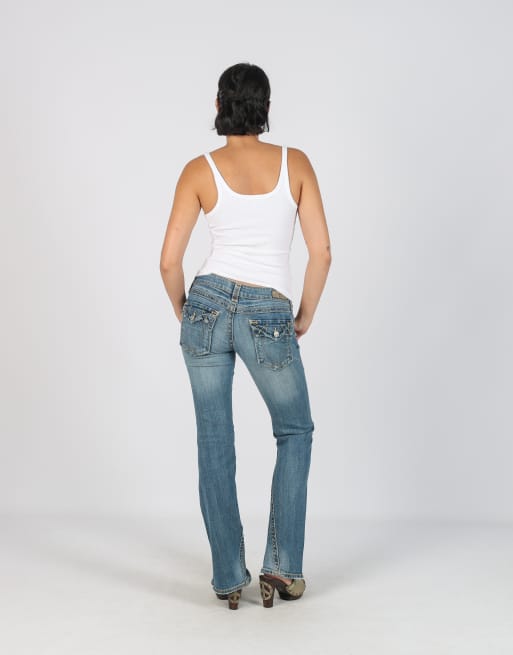 Vintage Unbranded XS straight jeans in light blue, 3 of 4