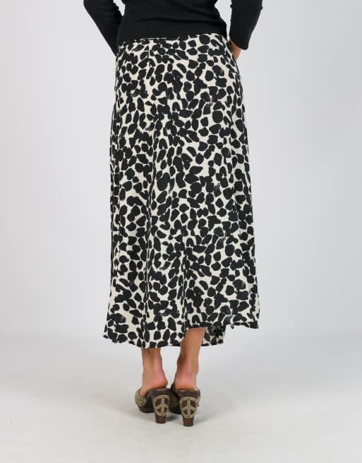 Vintage Unbranded XS woven maxi skirt in black, 4 of 4