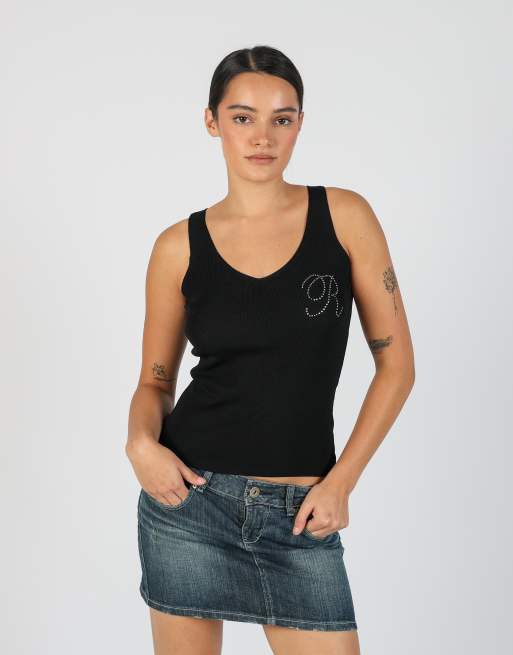Vintage Unbranded XS woven top in black, 1 of 4