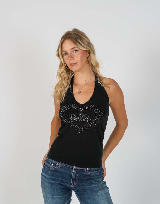 Vintage Unbranded XS woven top in black, 1 of 4