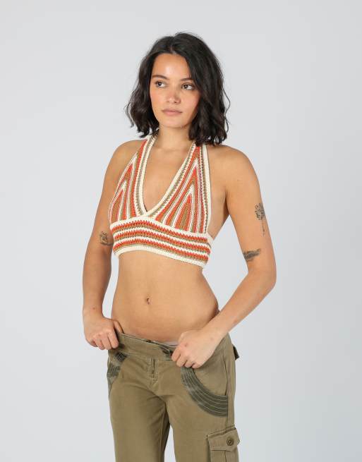 Vintage Unbranded XS woven top in cream, 3 of 4