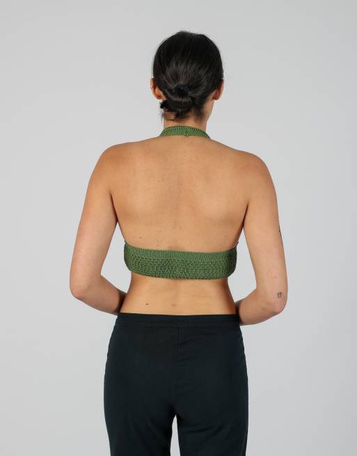 Vintage Unbranded XS woven top in light green, 2 of 4
