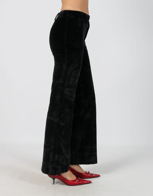Vintage Unbranded XS woven trousers in black, 2 of 4
