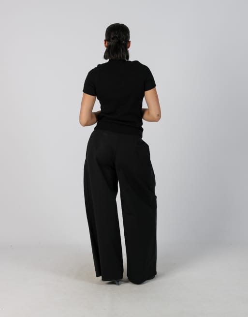 Vintage Unbranded XS woven trousers in black, 3 of 4
