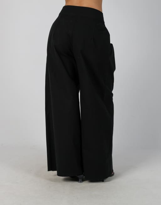 Vintage Unbranded XS woven trousers in black, 4 of 4