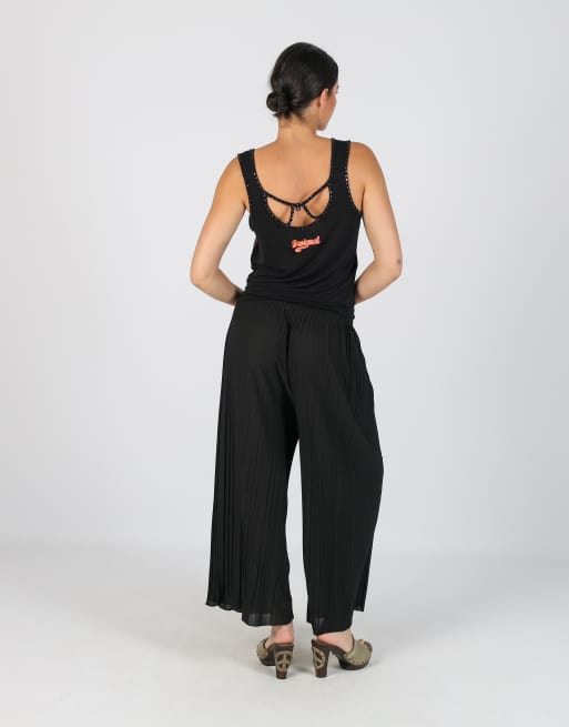 Vintage Unbranded XXS woven trousers in black, 3 of 4