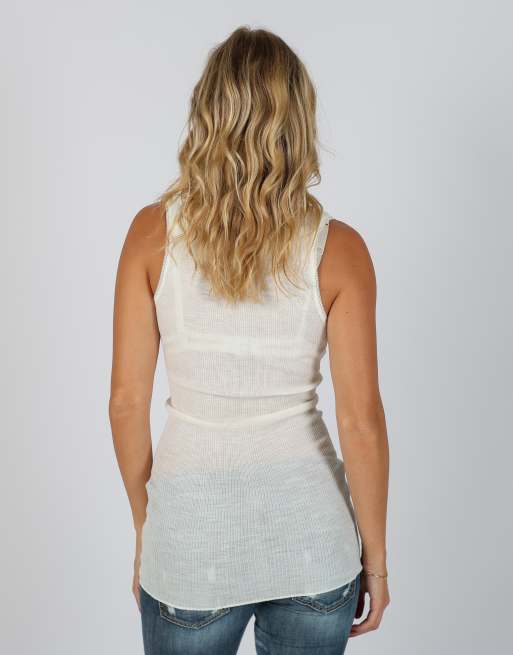 Vintage Unbranded XXS woven vest in cream, 2 of 4
