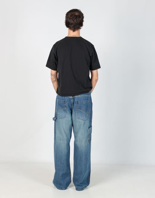 Vintage UnionBay 36x32 denim carpenter jeans in blue, 3 of 4