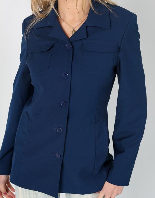 Vintage United Colours of Benetton L blazer in blue, 4 of 4