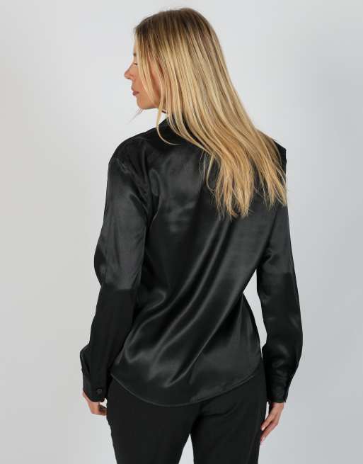 Vintage United Colours of Benetton M blouse in black, 4 of 4