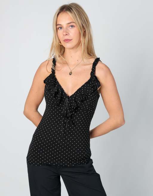 Vintage United Colours of Benetton S cami in black