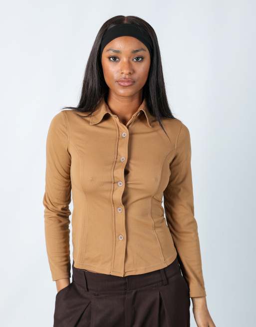 Vintage United Colours of Benetton S cami in brown