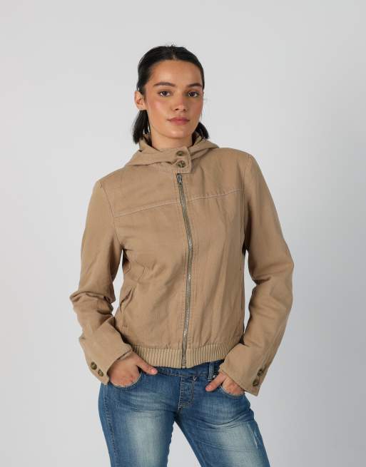 Vintage United Colours of Benetton S light jacket in tan, 1 of 4