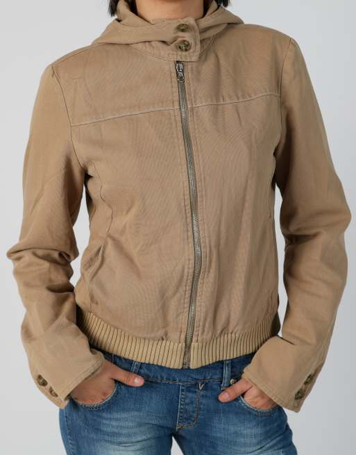 Vintage United Colours of Benetton S light jacket in tan, 4 of 4